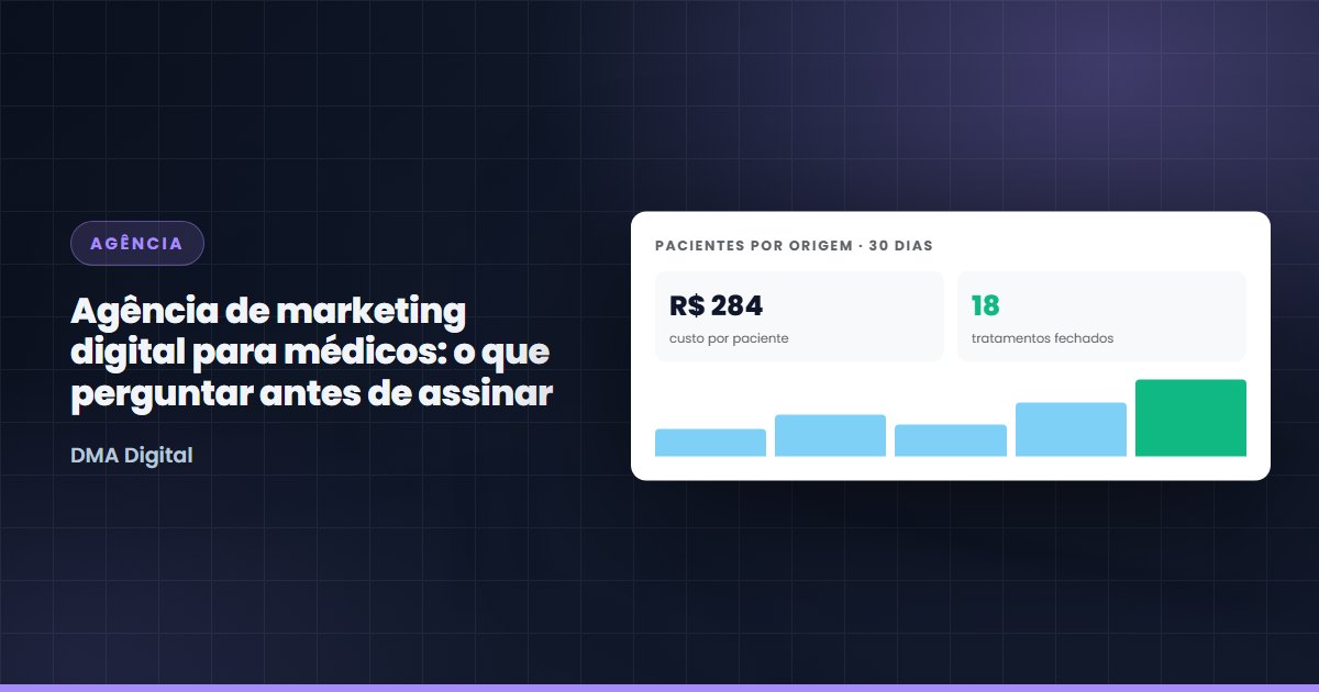 Agência de marketing digital para médicos: o que perguntar antes de assinar