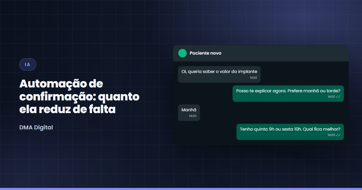 Automação de confirmação: quanto ela reduz de falta