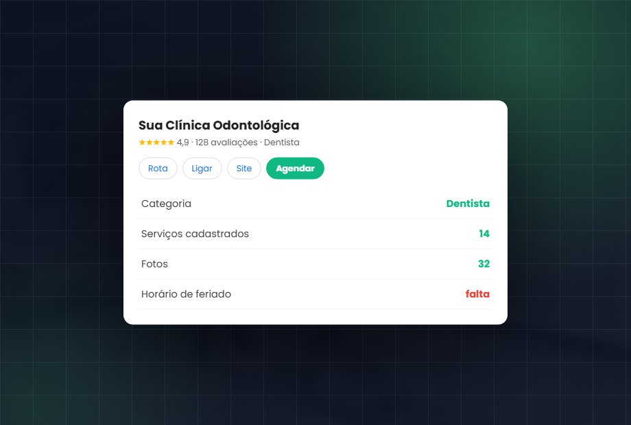 Os campos da ficha do consultório que o paciente lê antes de decidir quem chamar.