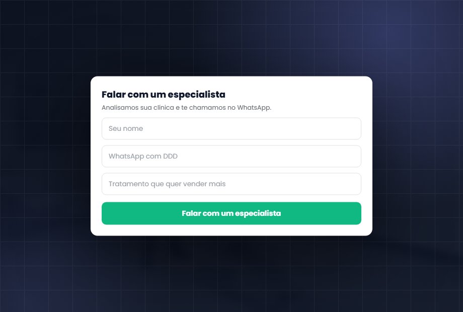 O Reels só vira consulta quando o paciente sai do vídeo, entra no link da bio e cai num formulário curto que resolve o agendamento.